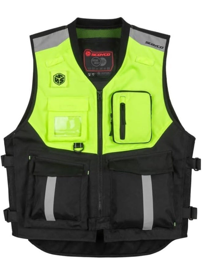 Scoyco Reflective Mesh Motorcycle Safety Vest - Image 1
